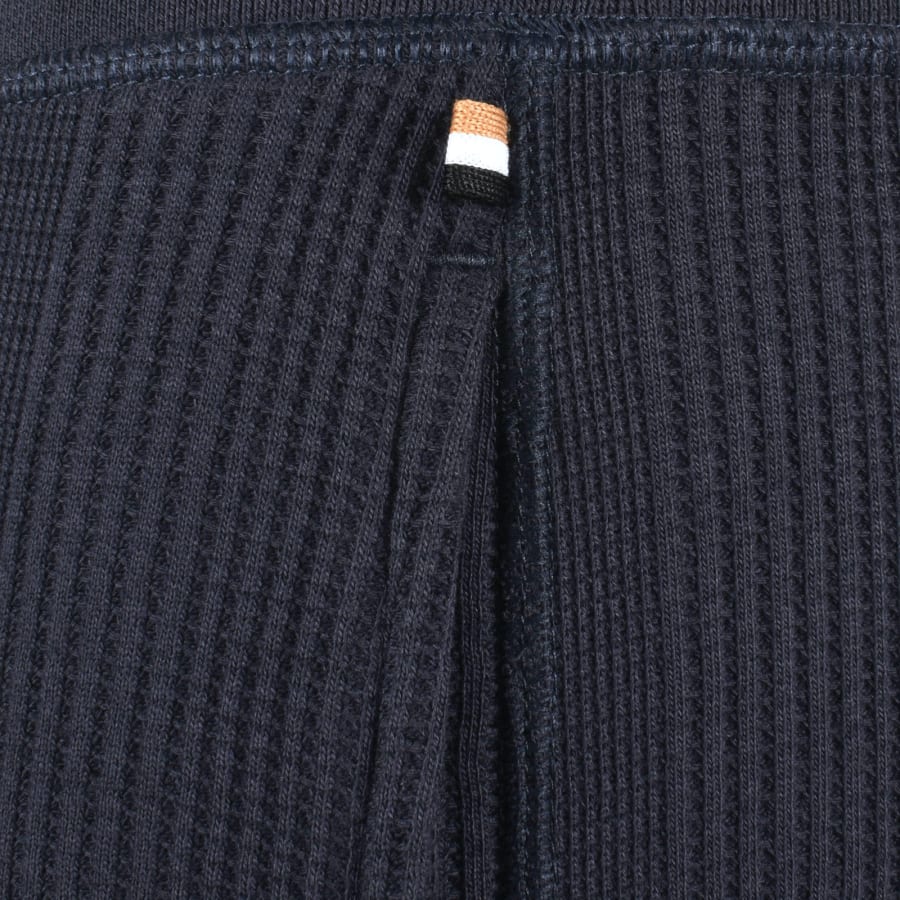 BOSS Bodywear co-ord waffle shorts in blue